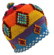 multicolor beanie