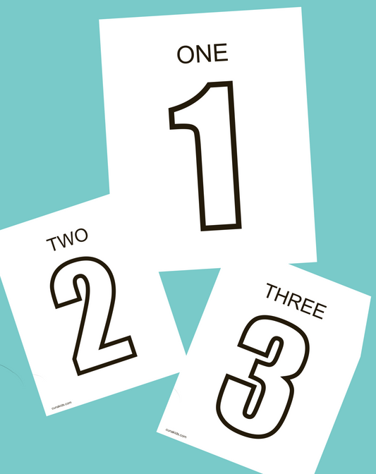 Numbers Coloring Pages  From 1 to 20